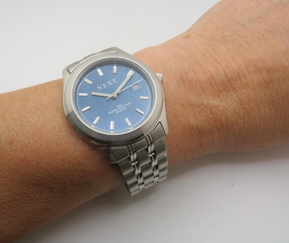 Vintage Watch Next Watch Blue Dial Gift for Him Gents Watch Office Siren Vintage Mens Watch U15 Etsy Israel