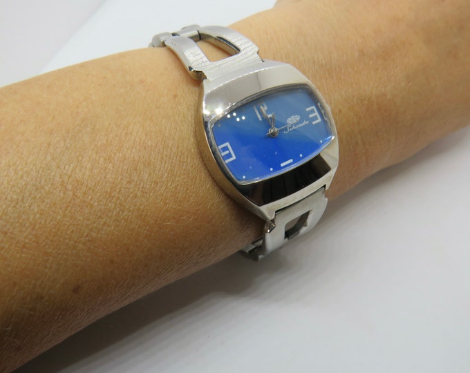 Vintage watch / sekonda  blue dial watch / gift Quartz watch / Ladies Dress Watch /  ladies Watch /  Gift for her (R7)