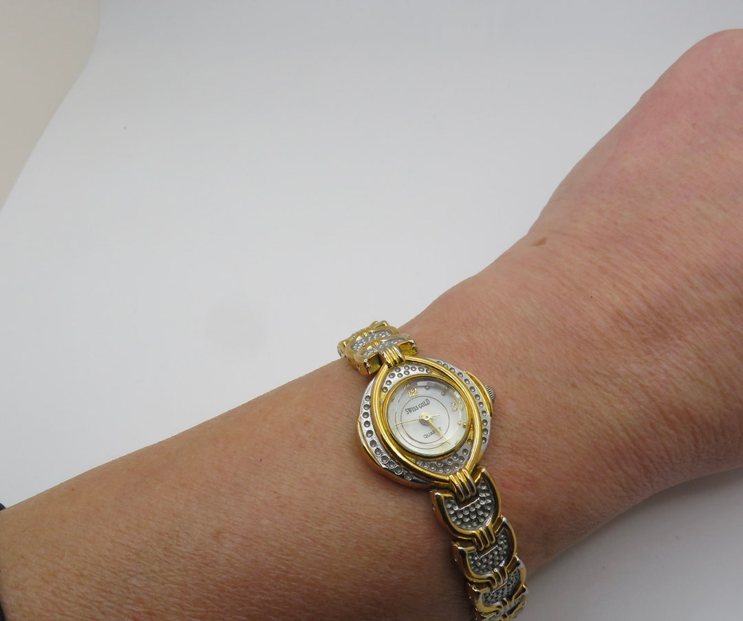 ヴィンテージカクテルウォッチ / クォーツウォッチ / スイスゴールド