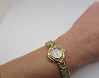 Vintage Cocktailuhr / Quarzuhr / Schweizer Golduhr / Damenuhr / Geschenk für sie (h2)
