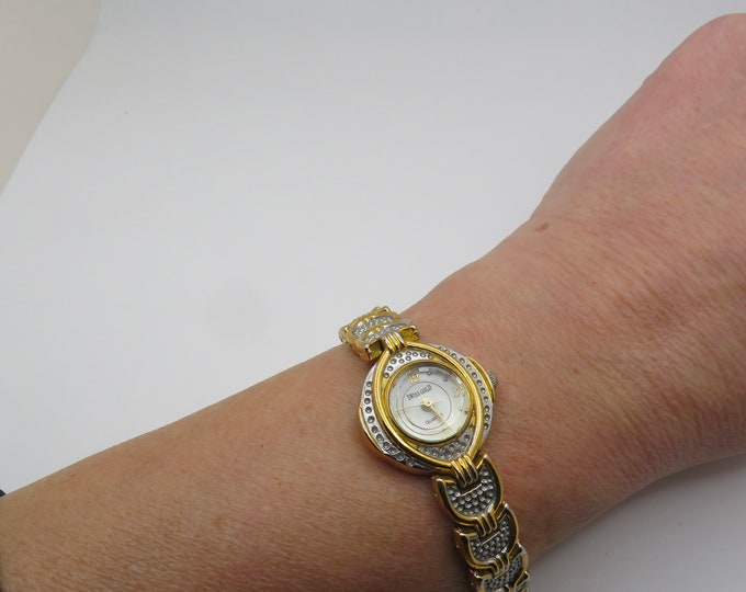 Vintage cocktail watch / Quartz watch / Swiss gold watch /  womens Watch /  Gift for her (h2)