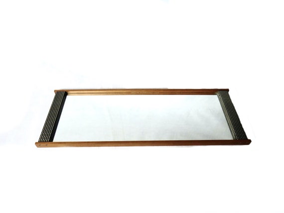 Vintage Danish Mid Century teakwood mirror by SL Schön / GERMANY / teak Framed Mirror 1960s / West Germany