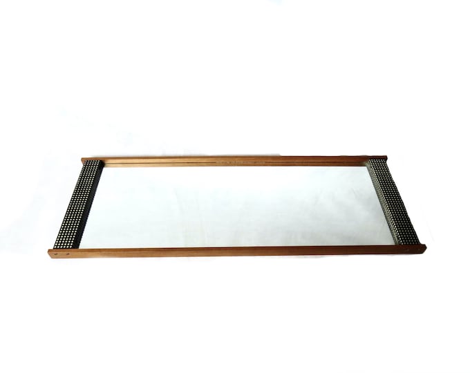 Vintage Danish Mid Century teakwood mirror by SL Schön / GERMANY / teak Framed Mirror 1960s / West Germany