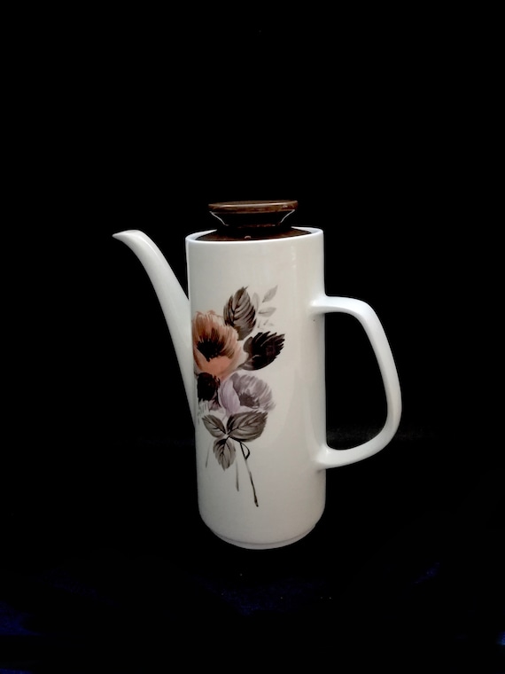 Studio MEAKIN  / vintage coffee pot /  Rare Espresso / ironstone / retro coffee / tea set / by Jessie Tait c1969