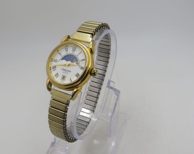 Vintage moon watch / sun stars watch / 7"to 8" wrist size max / womans  90s / ladies (T10)