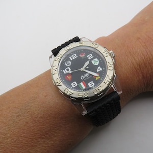 sport watch / cotton traders watch / Quartz watch / black dial watch / gents Watch / watch / vintage divers watch / mens watch x20