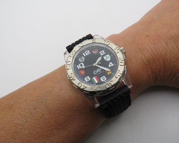 sport watch / cotton traders watch / Quartz watch / black dial watch / gents Watch / watch / vintage divers watch / mens watch x20