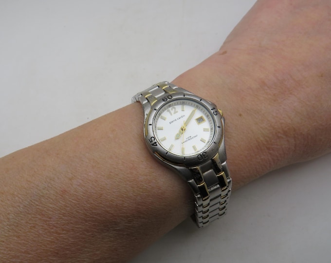 Vintage Pierre Cardin Two-Tone Sports Watch / 7.6" wrist  Swiss  Bi-Metal Bracelet (x1)