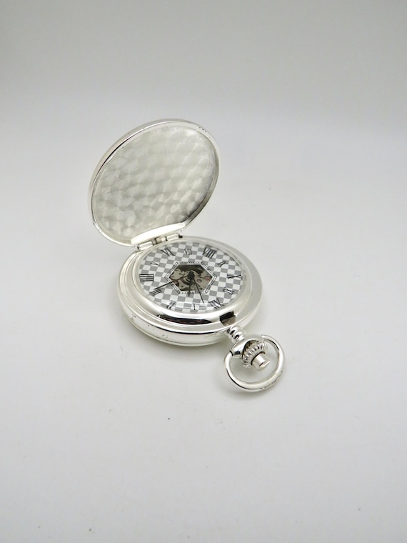 Vintage Train pocket watch / Glory of steam mechanical watch / Pendant Watch Steam train /  Gift for her (RW2)