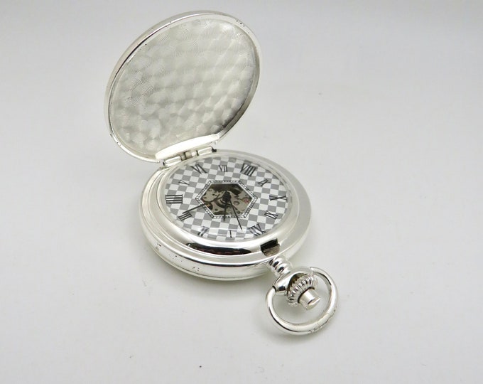 Vintage Train pocket watch / Glory of steam mechanical watch / Pendant Watch Steam train /  Gift for her (RW2)