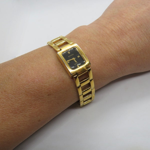 Vintage gold watch / square watch / 7.5 wrist / Sekonda / gold Quartz watch / Ladies Gold Plated Dress Watch / Watch /  Gift for her (h12)