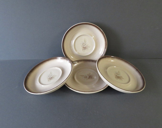 Vintage Denby / Denby  discontinued / vintage saucer set / Claire Bernard / Rare Espresso / retro coffee / made in England