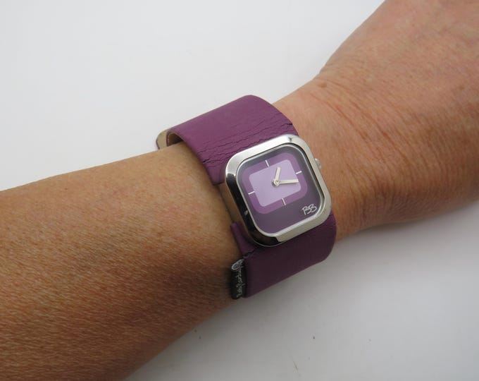 vintage purple watch / cuff Watch / Betty Barclay  watch / Vintage watch / quartz watch / vintage surf  watch / watch / vintage ladies / x32