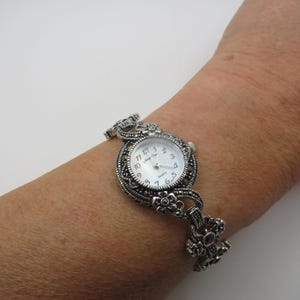Vintage cocktail watch / Quartz watch / sparkle  Artdeco watch / wrist size 7.2&quot; / womens Watch /  Gift for her (w28)