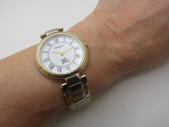 Vintage burberry watch / Swiss sports watch / vintage gents Watch / 8" wrist  (m29)