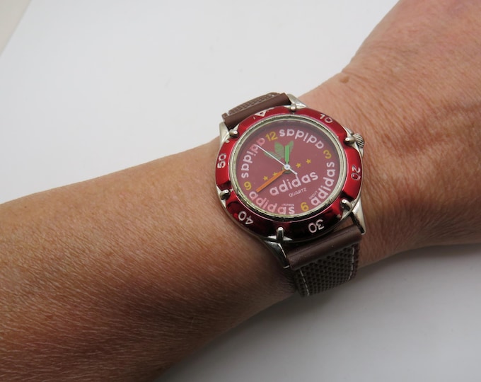 Vintage sports watch / Adidas Quartz watch / funky dial watch / vintage gents Watch / watch / 90s sport  / watch / mens watch r6