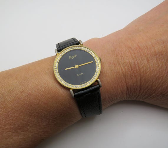 Vintage watches /  sports watch / gold watch / gents 7.6" wrist / Gold Plated  Dress Watch / Gift for him (u29)