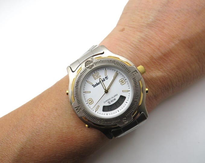 Vintage sports watch / Timberland / chronograph dual time watch / gents Watch / Watches / Gift for him (u20)