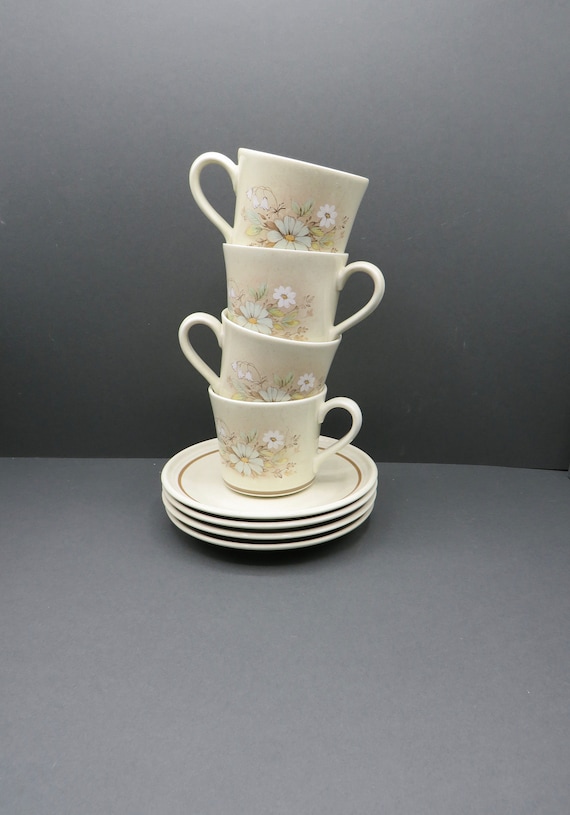 Royal Doulton Florinda / vintage stoneware tea set / English / denby / discontinued