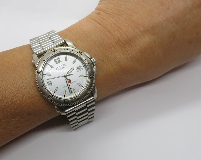 Vintage Rotary watch / Swiss Adventure  watch / Swiss watch / vintage gents Watch / watch / vintage sport  / gift for him (C2)