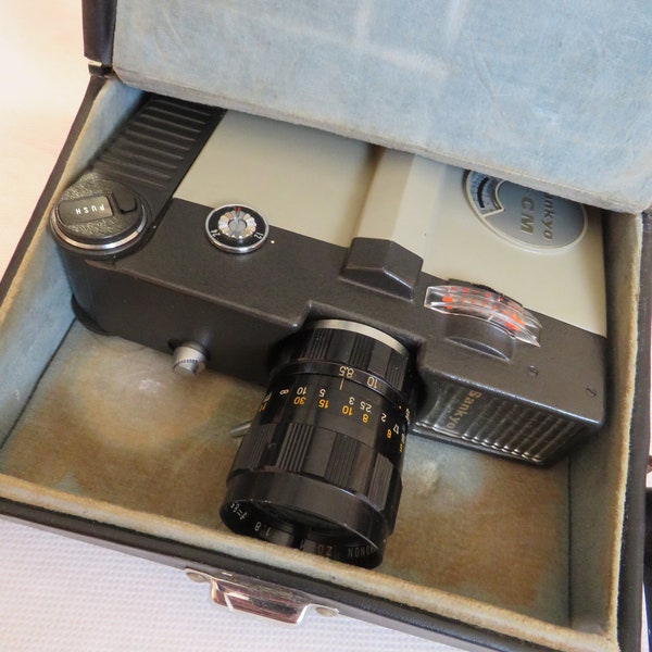 vintage Super 8  / Sankyo super 8 Classic camera with hard case