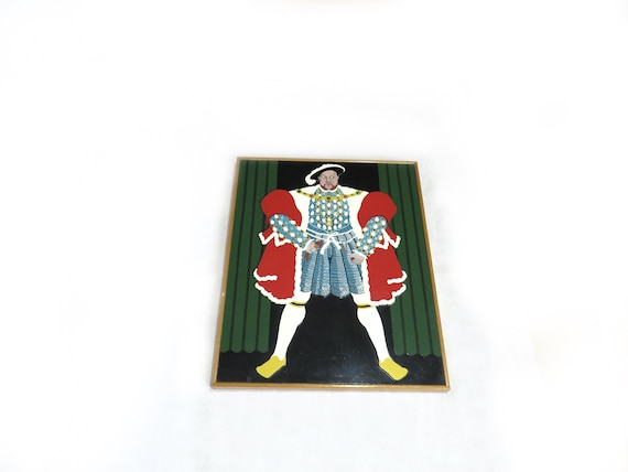 Vintage Fantasy art / Henry VIII / Pub Art / vintage Framed original / vintage oil English art