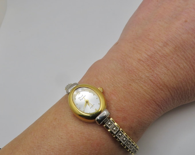 Vintage cocktail watch / Quartz watch / marcel signature watch /  womens Watch /  Gift for her (g19)