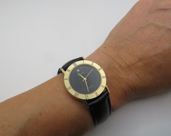 Stunning Vintage 00s Gucci 9040L Silver Steel & Gold Plated