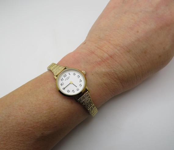 Vintage Rotary Gold plated dress watch / gold Quartz watch /  Gold Dress Watch /  Womans Watch /  Gift for her (w7)