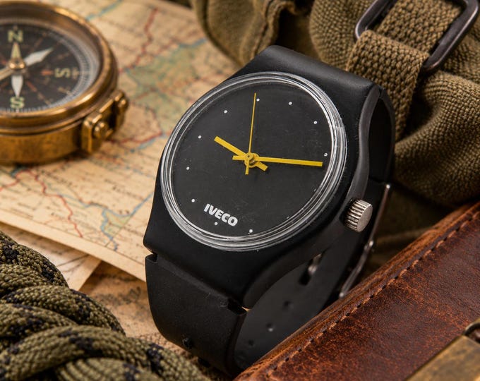 vintage iveco Watch / collectable watch / Vintage watch / Mechanical  watch / waterproof watch / vintage gift  / watch