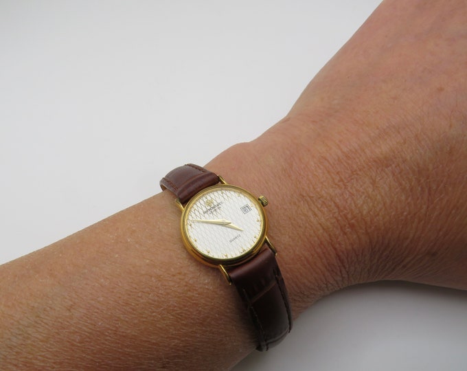 Vintage Raymond Weil Gold dress watch / gold Quartz watch / Gold Dress Watch / Womans Watch /  Gift for her (S19)