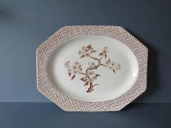 Vintage J&G Meakin / Royal Staffordshire Meat plate /  Ironstone Innocence Alfred Meakin /  / English China / meat plate