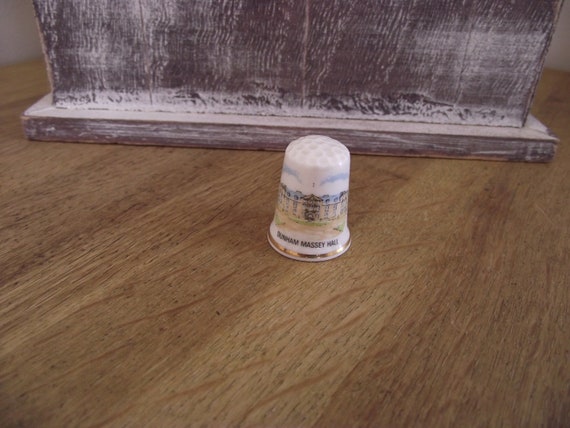 Vintage thimbles / Durham Massey Hall / The National Trust / beautiful Fine Bone China / bone china England made / BRF3