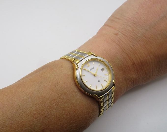 Vintage / gold two tone watch / sports watch /  Accurist Watch / womens Watches /  Gift for her (M4)
