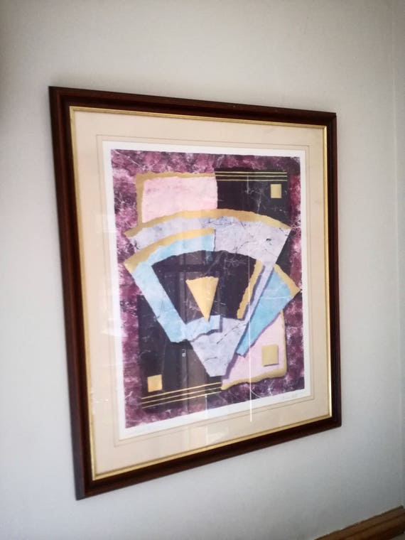 Steven Norte Art / 80s Large artwork / by Steven Norte / SIGNED vintage ART /  vintage art /