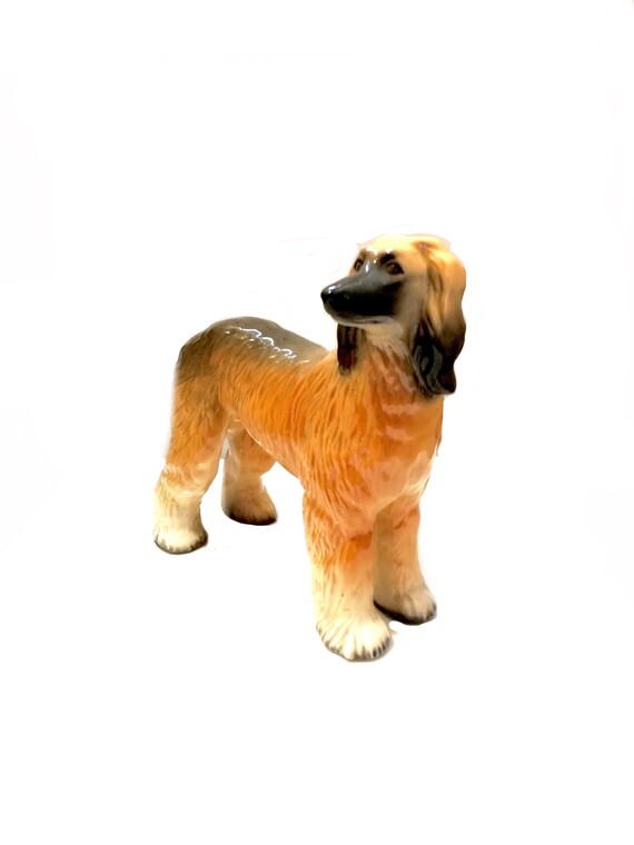 vintage Afghan Hound Dog /  Dog Lover /  Collectable / Large Ornament /  Excellent condition / pottery figure / retro /