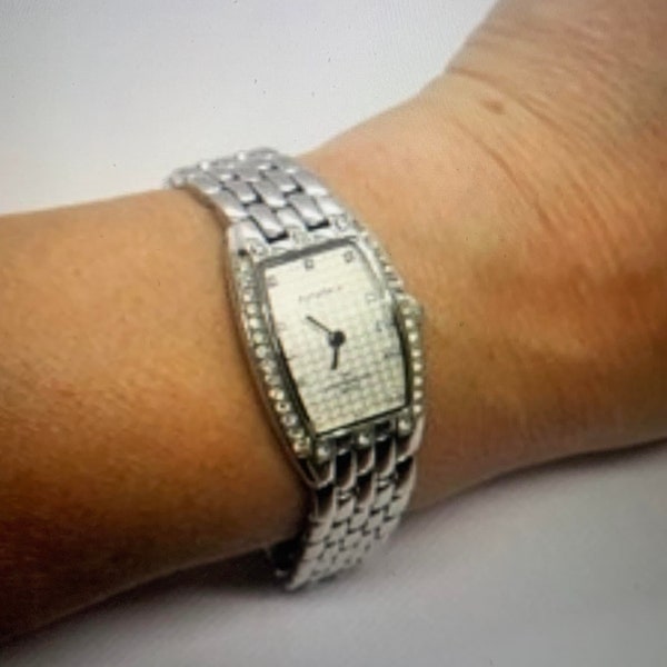 vintage watch / nice diamond Watch / Amadeus watch gift for her / Vintage / quartz watch / square watch / watch / vintage ladies / watch