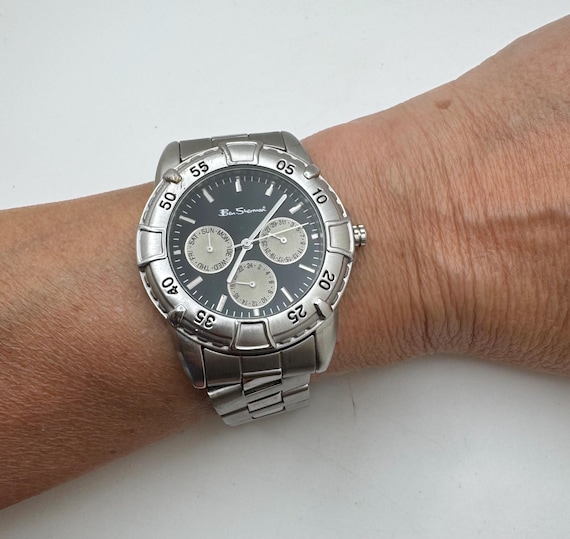 Vintage Ben Sherman Multifunction Watch – Stainless Steel Men's Wristwatch K22