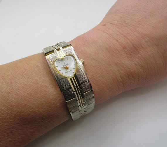 Vintage cocktail watch / vintage heart watch / Ladies Dress Watch / old Watch /  Gift for her (m12)
