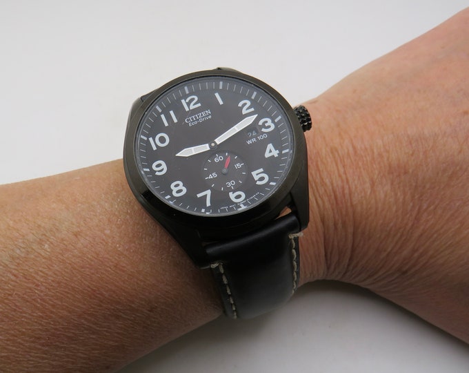 Vintage watch / military watch / eco drive watch / Solar  watch / gents Watches /  Watch / Gift for him (s12)