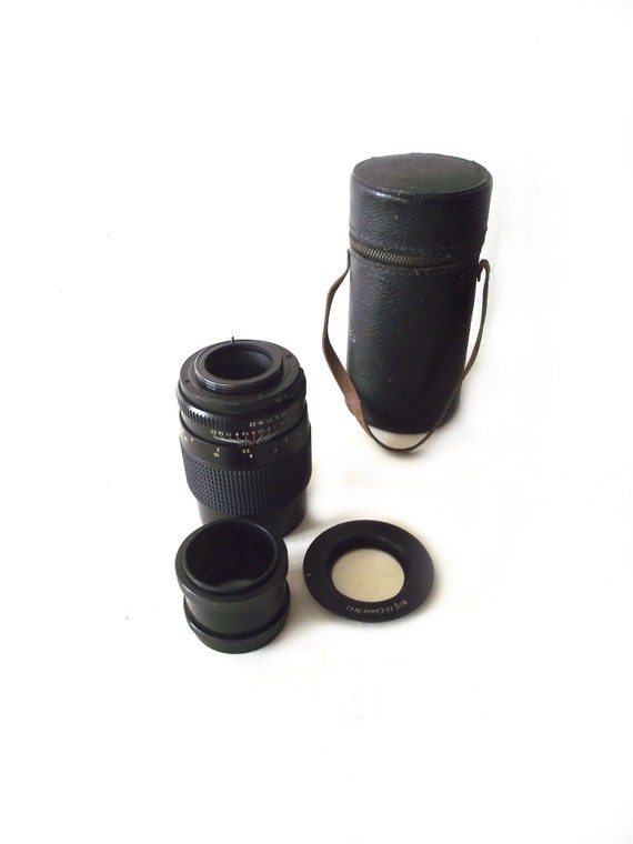 vintage camera  lens /  auto chinon 135mm Lens / 35mm /  vintage camera / SLR (refus)