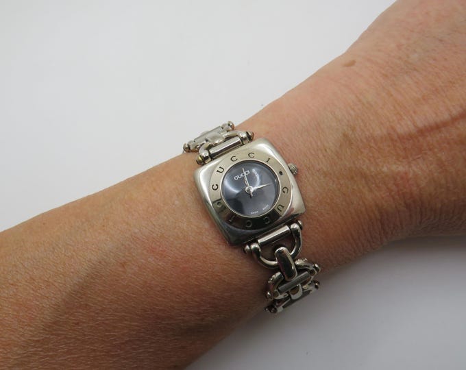 Vintage watch / Gift / womens watches / 6.2"wrist  / Gucci perfume watch  / vintage Watch / Black dial watch / w28