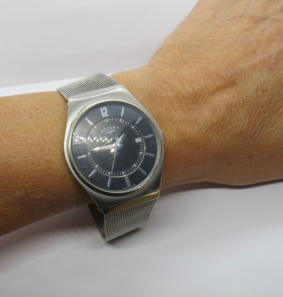 Vintage Gents oversized dress watch / Rotary  Quartz watch / vintage gents Watch / watch / vintage sport 8" wrist (A35)
