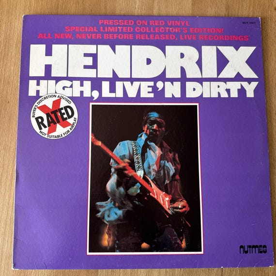 jimi hendrix high live n dirty 1st press A1/B1 vinyl lp 1978 (32)