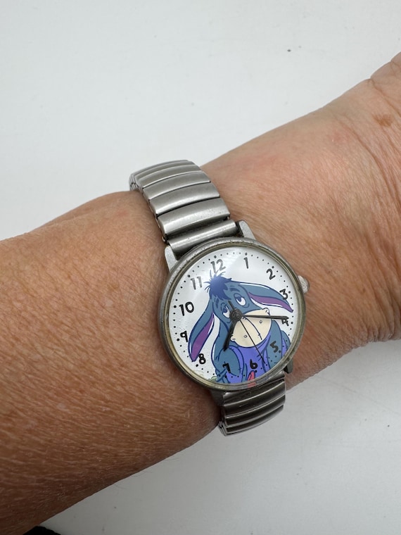 Vintage Disney / eeyore watch / silver watch / vintage sport  / Y29