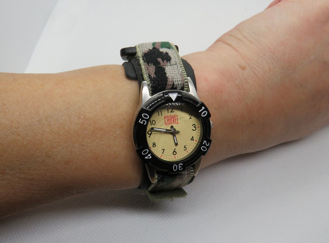 Vintage Army Watch / Nato Womens Watch / Nylon Strap Watch / Quartz