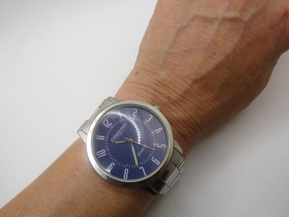 Vintage sports watch / constant watch / blue watch / vintage gents Watch / watch / vintage sport  / gift for him (x12)