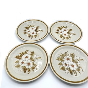 vintage plate / Mountain Wood Collection / Dinner plate x4 / vintage stoneware tea set  / Vintage Japan / discontinued
