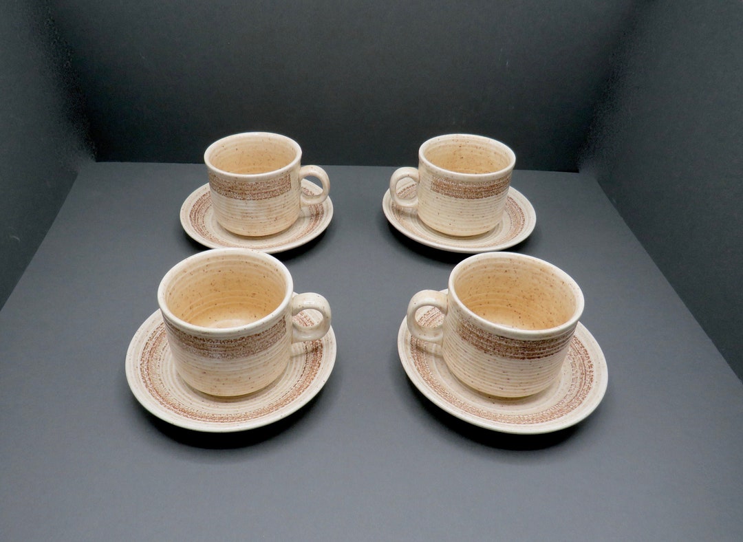Vintage Stoneware Tea Set / Cottage / Churchill Homespun Stoneware ...