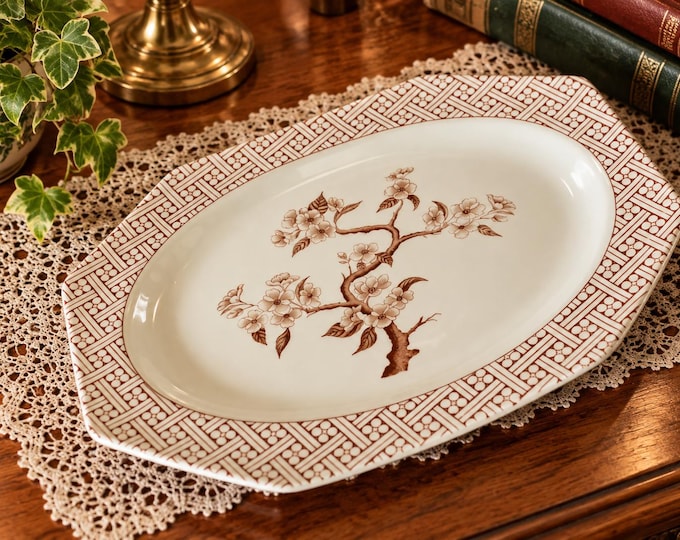 Vintage J&G Meakin / Royal Staffordshire Meat plate /  Ironstone Innocence Alfred Meakin /  / English China / meat plate